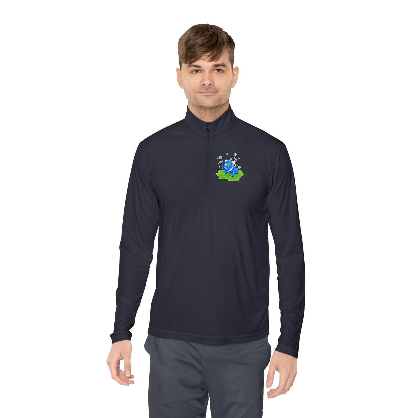 iCat Globe Quarter Zip Pullover