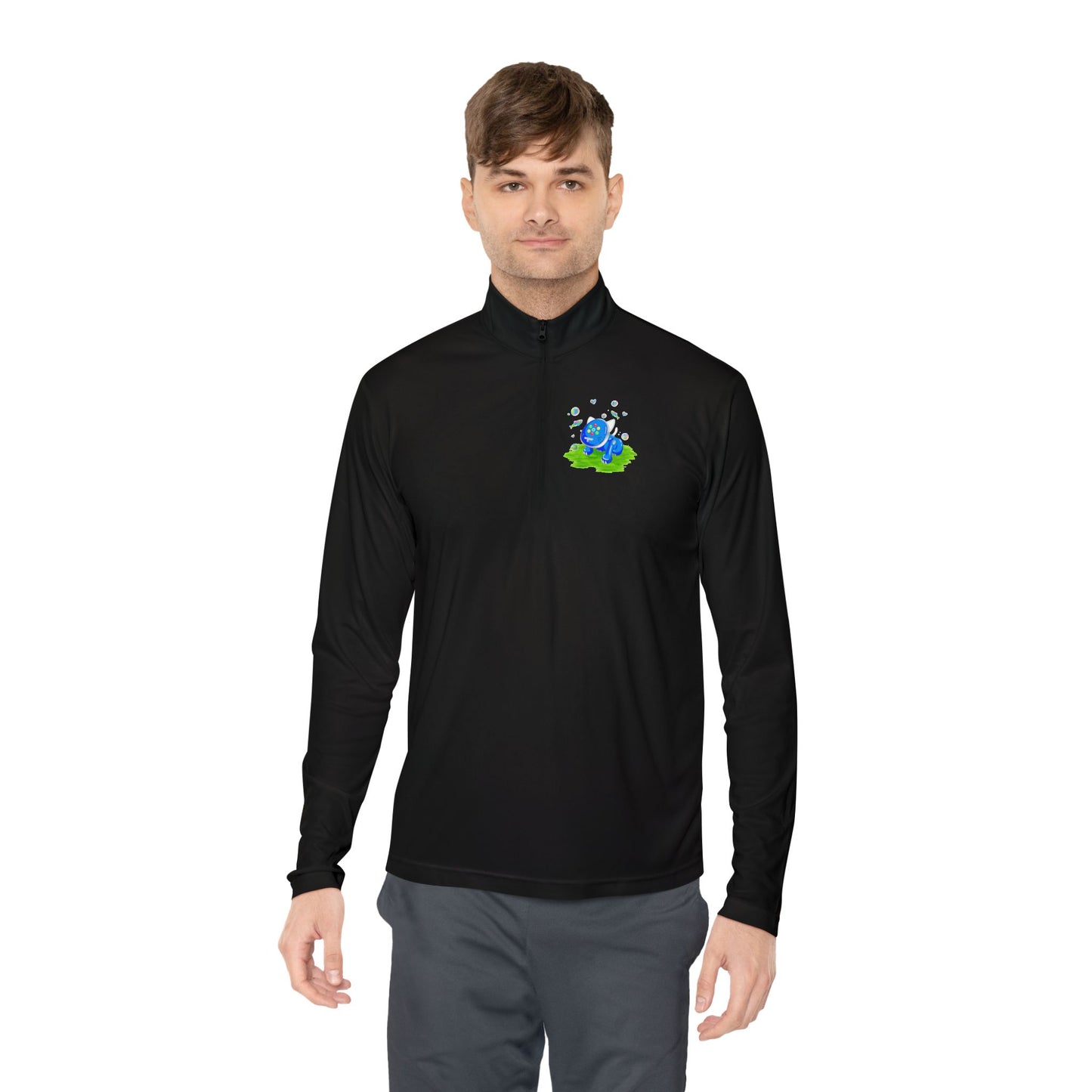 iCat Globe Quarter Zip Pullover