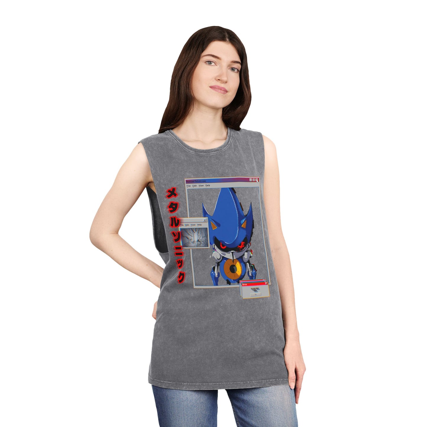 Stonewash "Hyper" Metal Sonic Tank Top