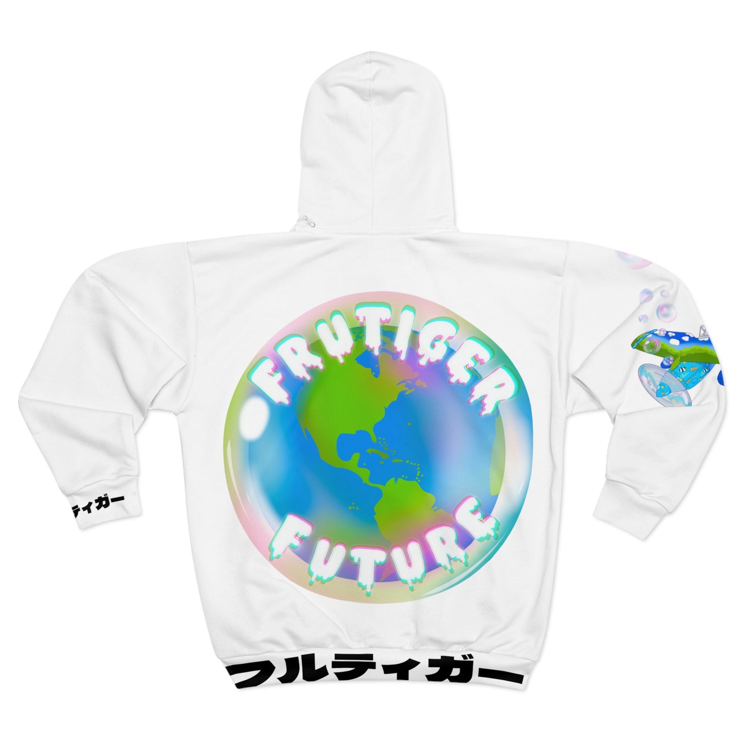 フルティガー (Frutiger) Zip Up - Gloss White