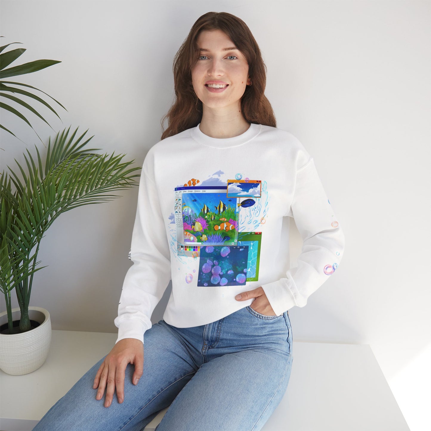 Aquatic Ambiance Crewneck Sweater